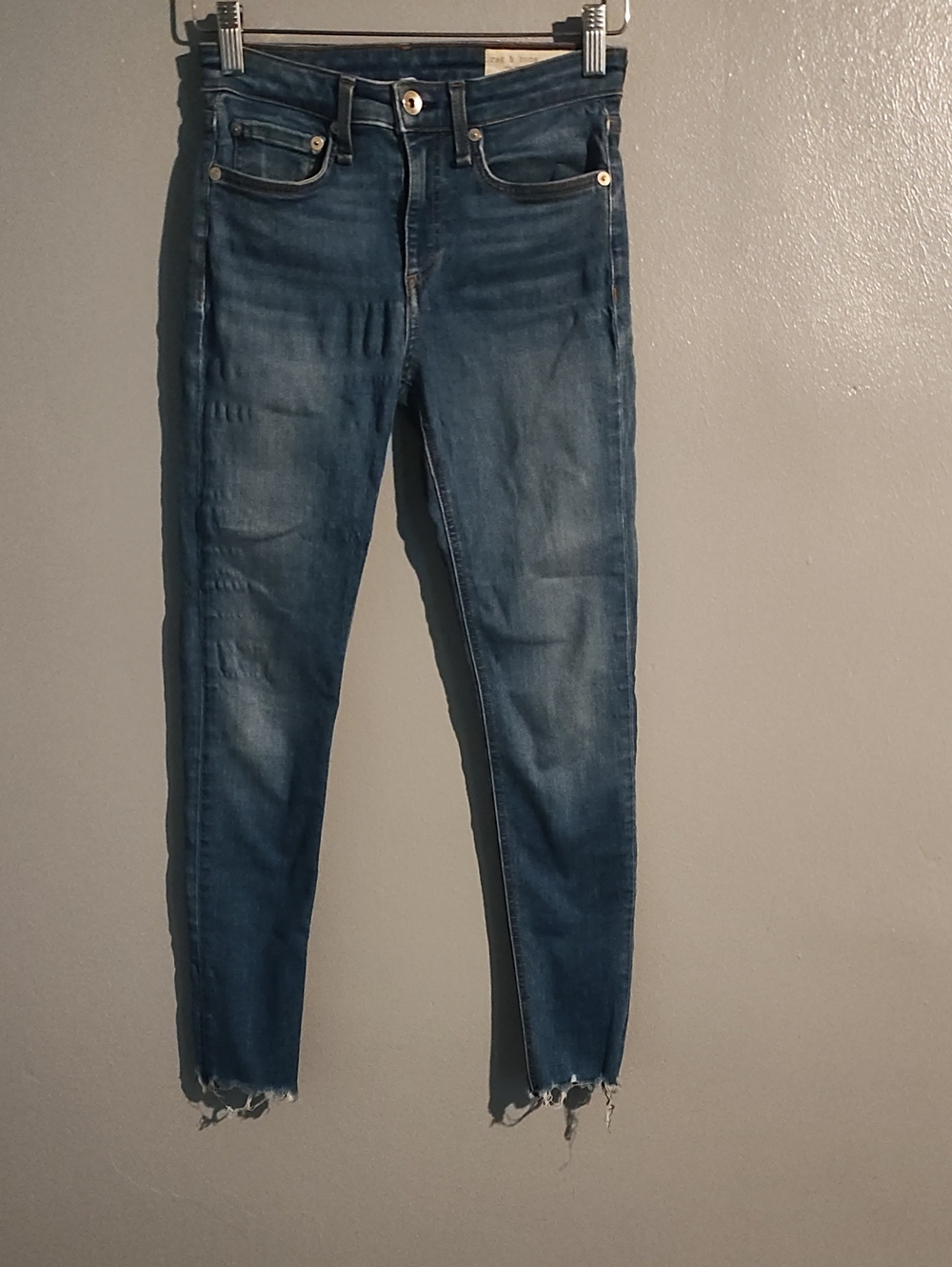 Rag & Bone Classic High-Rise Blue Women's Jeans